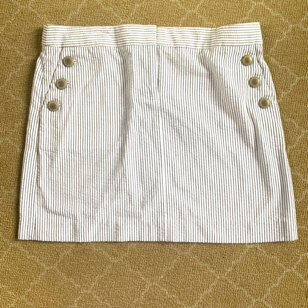 Grey stripe skirt